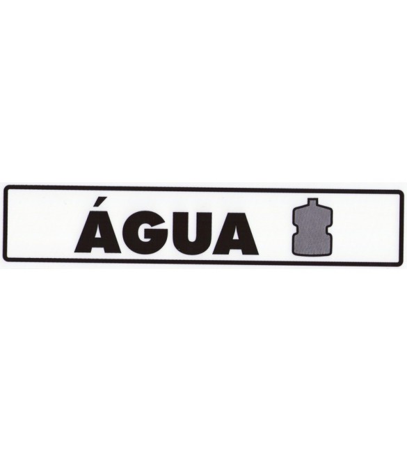 Placa de Sinalização - Agua - Pacific - pacote com 2 placas